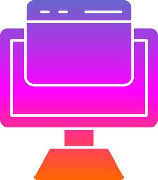 diseño de icono de vector de computadora