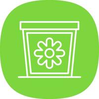 Plant Pot Vector Icon Design