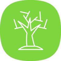 Dry Tree Vector Icon Design