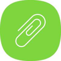 Paper Clip Vector Icon Design