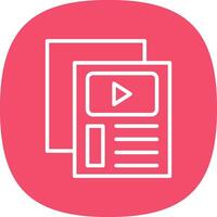 Video File Vector Icon Design