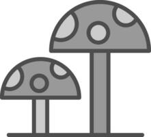 Mushrooms Vector Icon Design