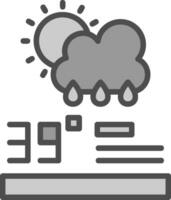 pronóstico analítica vector icono diseño