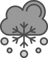 nieve cayendo vector icono diseño