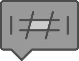 Hashtags Vector Icon Design