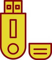 Pendrive Vector Icon Design