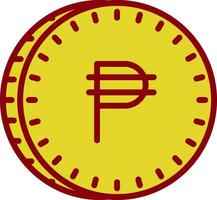 filipino peso vector icono diseño