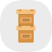 diseño de icono de vector de cajas