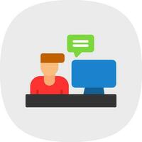 Blogger Vector Icon Design
