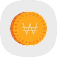 Won Vector Icon Design