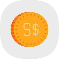 Singapore Dollar Vector Icon Design