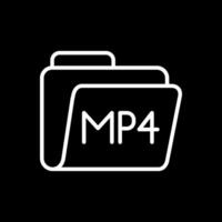 mp4 vector icono diseño