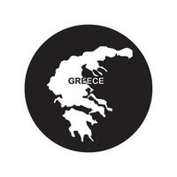 Grecia mapa icono vector