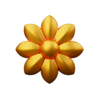 ancien fleur 3d le rendu icône illustration png