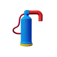 fire extinguisher 3d rendering icon illustration png