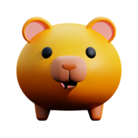 hamster 3d renderen icoon illustratie png