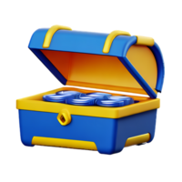 treasure 3d rendering icon illustration png