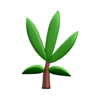 fern 3d rendering icon illustration png