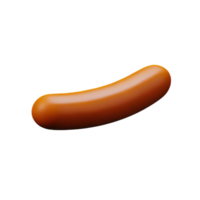 linguiça 3d Renderização ícone ilustração png