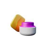 skincare 3d rendering icon illustration png