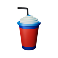 milkshake 3d tolkning ikon illustration png