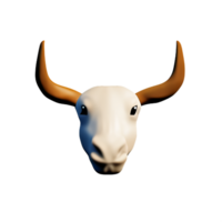 buffalo 3d rendering icon illustration png