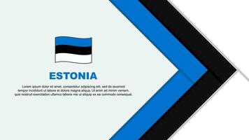 Estonia Flag Abstract Background Design Template. Estonia Independence Day Banner Cartoon Vector Illustration. Estonia Template