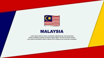 Malaysia Flag Abstract Background Design Template. Malaysia Independence Day Banner Cartoon Vector Illustration. Malaysia Banner
