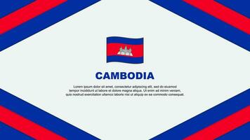 Camboya bandera resumen antecedentes diseño modelo. Camboya independencia día bandera dibujos animados vector ilustración. Camboya modelo