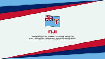 Fiji Flag Abstract Background Design Template. Fiji Independence Day Banner Cartoon Vector Illustration. Fiji Design