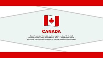 Canada Flag Abstract Background Design Template. Canada Independence Day Banner Cartoon Vector Illustration. Canada Vector