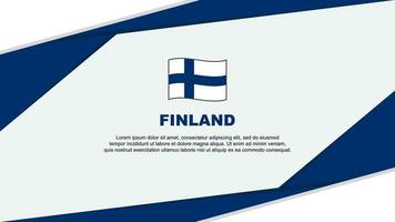 Finland Flag Abstract Background Design Template. Finland Independence Day Banner Cartoon Vector Illustration. Finland