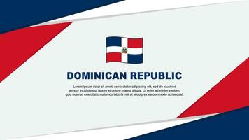 Dominican Republic Flag Abstract Background Design Template. Dominican Republic Independence Day Banner Cartoon Vector Illustration. Dominican Republic