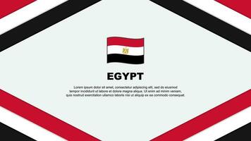 Egypt Flag Abstract Background Design Template. Egypt Independence Day Banner Cartoon Vector Illustration. Egypt Template