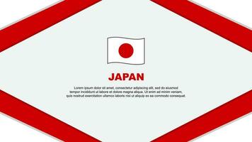 Japan Flag Abstract Background Design Template. Japan Independence Day Banner Cartoon Vector Illustration. Japan Template