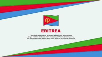 Eritrea Flag Abstract Background Design Template. Eritrea Independence Day Banner Cartoon Vector Illustration. Eritrea Design