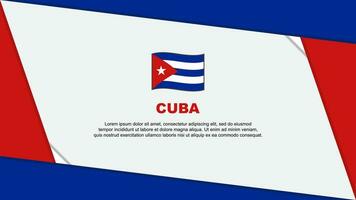 Cuba bandera resumen antecedentes diseño modelo. Cuba independencia día bandera dibujos animados vector ilustración. Cuba independencia día