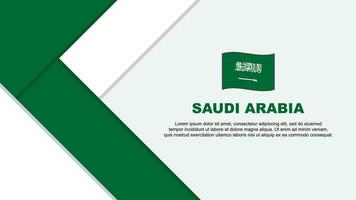 Saudi Arabia Flag Abstract Background Design Template. Saudi Arabia Independence Day Banner Cartoon Vector Illustration. Saudi Arabia Illustration