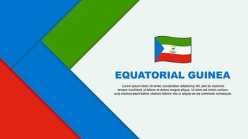 Equatorial Guinea Flag Abstract Background Design Template. Equatorial Guinea Independence Day Banner Cartoon Vector Illustration. Equatorial Guinea Illustration