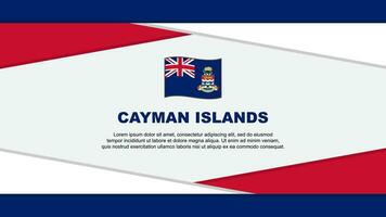 Cayman Islands Flag Abstract Background Design Template. Cayman Islands Independence Day Banner Cartoon Vector Illustration. Cayman Islands Vector