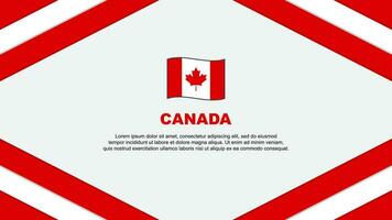 Canada Flag Abstract Background Design Template. Canada Independence Day Banner Cartoon Vector Illustration. Canada Template