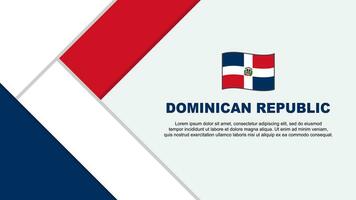 Dominican Republic Flag Abstract Background Design Template. Dominican Republic Independence Day Banner Cartoon Vector Illustration. Dominican Republic Illustration