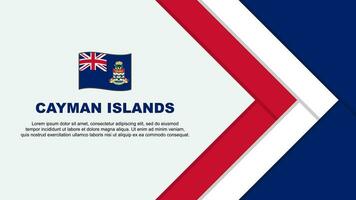 Cayman Islands Flag Abstract Background Design Template. Cayman Islands Independence Day Banner Cartoon Vector Illustration. Cayman Islands Cartoon