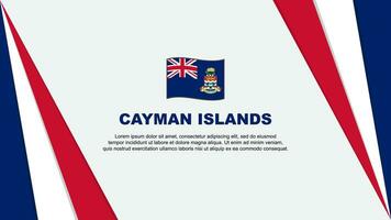 Cayman Islands Flag Abstract Background Design Template. Cayman Islands Independence Day Banner Cartoon Vector Illustration. Cayman Islands Flag