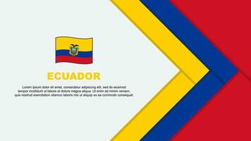 Ecuador bandera resumen antecedentes diseño modelo. Ecuador independencia día bandera dibujos animados vector ilustración. Ecuador dibujos animados