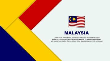 Malaysia Flag Abstract Background Design Template. Malaysia Independence Day Banner Cartoon Vector Illustration. Malaysia Illustration