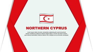 Northern Cyprus Flag Abstract Background Design Template. Northern Cyprus Independence Day Banner Cartoon Vector Illustration. Northern Cyprus Background