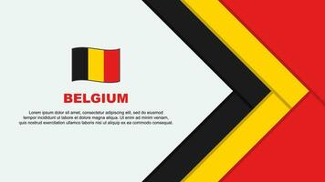 Belgium Flag Abstract Background Design Template. Belgium Independence Day Banner Cartoon Vector Illustration. Belgium Cartoon