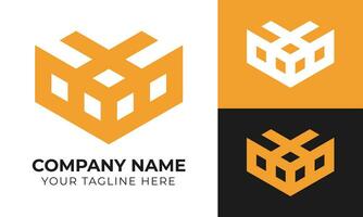 Professional creative modern real estate house and home logo design template Free Vector