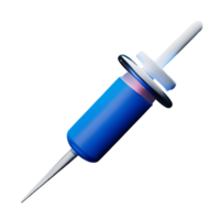 syringe 3d rendering icon illustration png